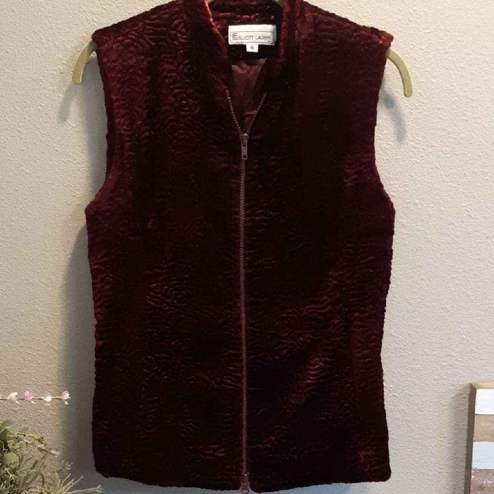 Elliott Lauren Zip Up Vest/coat Size 8 vintage